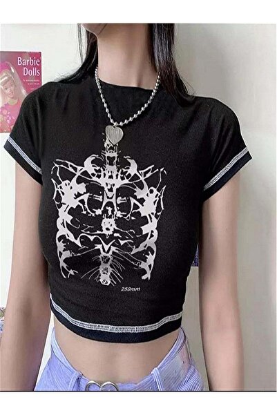 Toum Enya nakit estetski skelet poluženski T-shirt