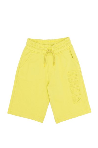 U.S. Polo Assn. Neon Yellow Kids Knitted Shorts - 50269239 -Vr168