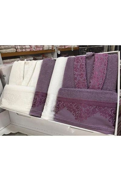 Fiesta Jacquard Cotton Family Bathrobe Set