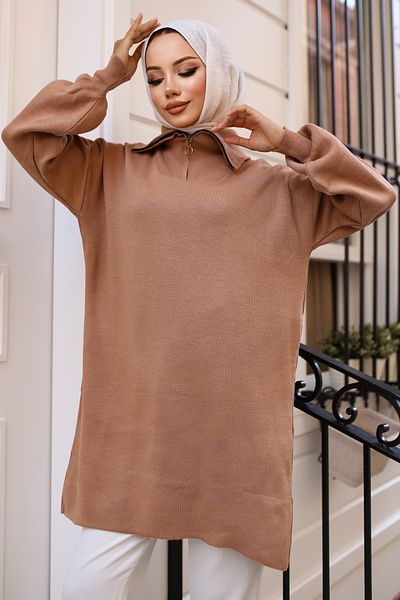 giyze Πλεκτό Tunic Mink 11043-10