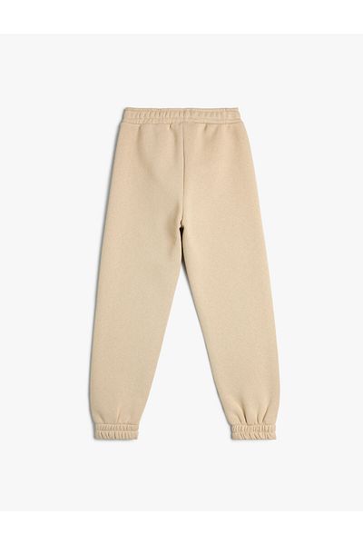 Koton Basic-Jogger-Jogginghose mit Tasche, Taillenschnürung und Drapierung