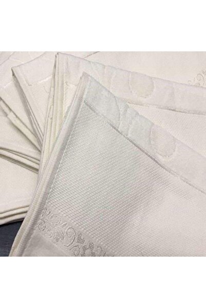 Fiesta فوطة سوفت مطرزة ايتامين 50*90 عدد 6 عدد كريمي