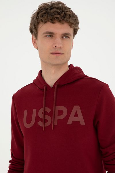 U.S. Polo Assn. Men's Burgundy Basic Sweatshirt 50269396 -Vr014