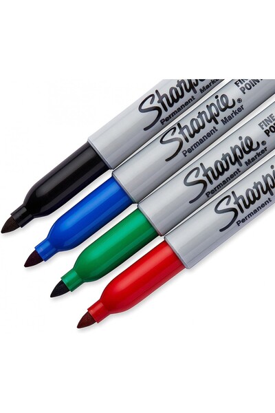Sharpie Fine 4'lü Yuvarlak Uç Permanent Markör Standart Renkler Set / 169734