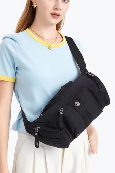 SMART BAGS Black Unisex Shoulder Strap Bodybag - 2022-8719