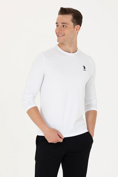 U.S. Polo Assn. Ανδρικό λευκό φούτερ - Basic Model 50269393-VR013