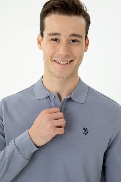 U.S. Polo Assn. Мъжки сив базов суитшърт 50269405-VR024