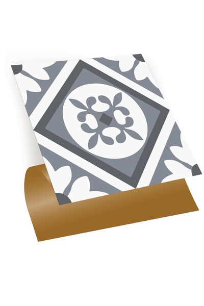 TİNK Kendinden Yapışkanlı Geometrik 02 Desenli Pvc Karo 30x30 Cm (56 ADET) 5m2