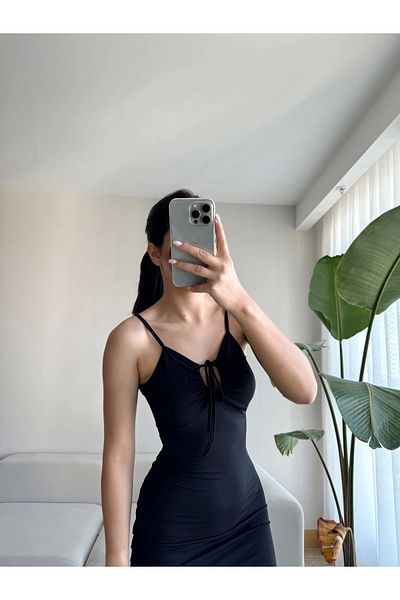 Zoom Butik Sling Chest Tie Dress