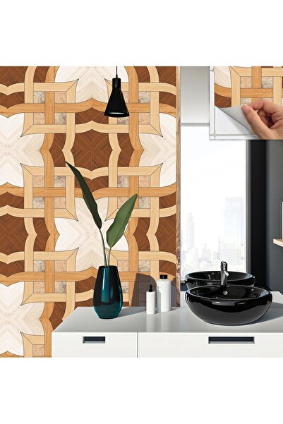 TİNK Kendinden Yapışkanlı Ahşap 010 Desenli Pvc Karo 30x30 Cm (11 ADET) 1 M²