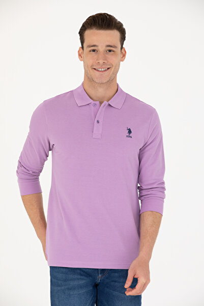 U.S. Polo Assn. سويت شيرت أرجواني للرجال - موديل أساسي 50269403 -VR034