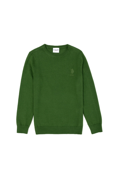 U.S. Polo Assn. سترة أساسية باللون الأخضر للأولاد 50269409 -VR054