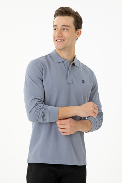 U.S. Polo Assn. Erkek Gri Basic Sweatshirt 50269405-VR024
