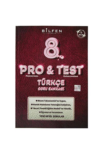 Bilfen Yayıncılık Bilfen Biltest 8. Sınıf Türkçe Pro&test Soru Bankası