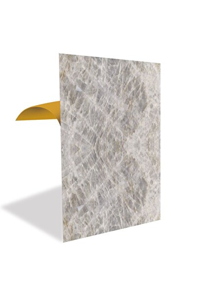 TİNK Kendinden Yapışkanlı Buzlu Gri Mermer Desenli Pvc Panel 41x62 Cm (4 ADET...