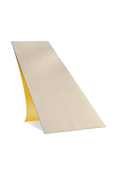 TİNK Kendinden Yapışkanlı Beyaz Huş Desenli PVC Parke 25x80 cm / 5 Adet / 1 m²