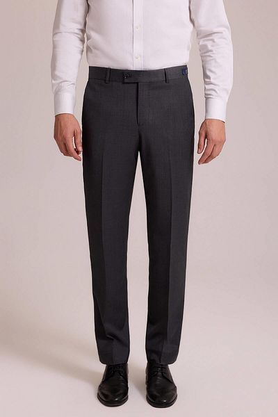 PANT POSİTİVE Ανδρικό παντελόνι καπνιστό μαλλί Vakamen Regular Fit - 6877