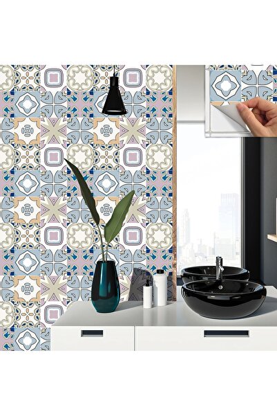 TİNK Kendinden Yapışkanlı Renkli Kabuki Desenli Pvc Karo 30x30 Cm (11 ADET) 1m2