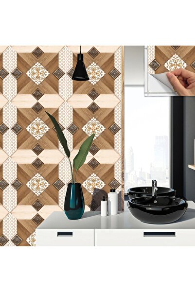 TİNK Kendinden Yapışkanlı Ahşap 003 Desenli Pvc Karo 30x30 Cm (11 ADET) 1 M²