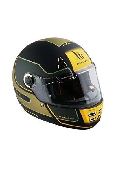 MT Kask Retro Jarama Baux B6 Mat Yeşil