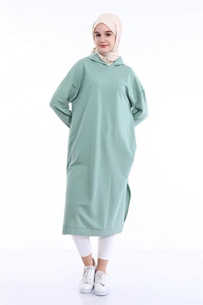 Bwest Green Atlas Hooded Long Sweatshirt - 03007.100
