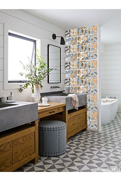 TİNK Kendinden Yapışkanlı Fas5 Desenli Pvc Karo 20x20 Cm 6'lı Paket