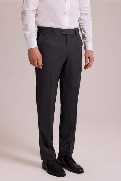 PANT POSİTİVE Ανδρικό παντελόνι καπνιστό μαλλί Vakamen Regular Fit - 6877