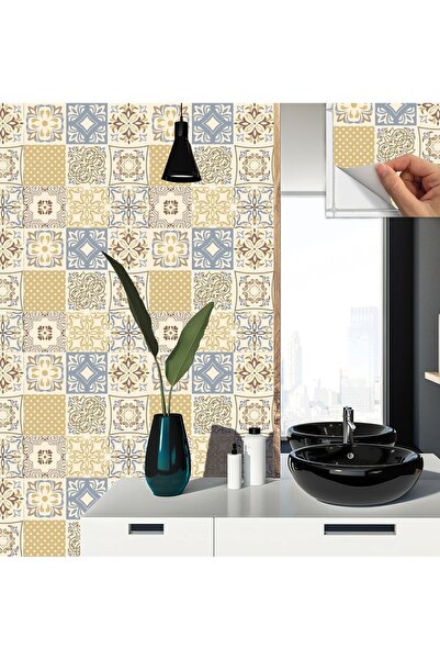 TİNK Kendinden Yapışkanlı Soft Çiçek Desenli Pvc Karo 30x30 Cm (56 Adet) 5m2