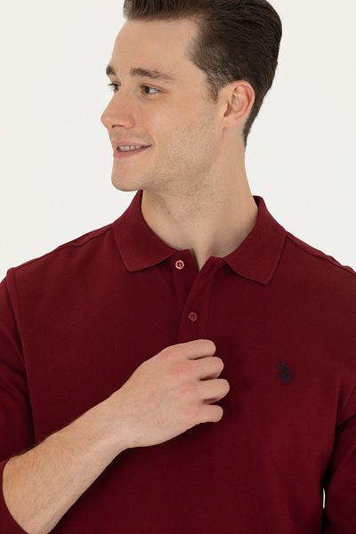 U.S. Polo Assn. Claret Red Men's Sweatshirt - Basic Model 50269405 -vr014