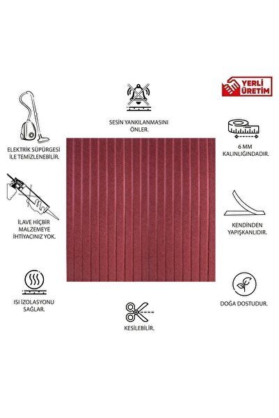 TİNK Akustik Ve Dekoratif Lambiri Desenli Keçe Panel 45x90 Cm / 2 Adet / 0,81 M²