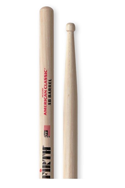 VIC FIRTH VICFIRTH V5BBRL БАРАБАННА ПАЛКА (ЧИФТ) 5B ТИП БАРЕЛ, ХИКЪРИ, 0,595"...