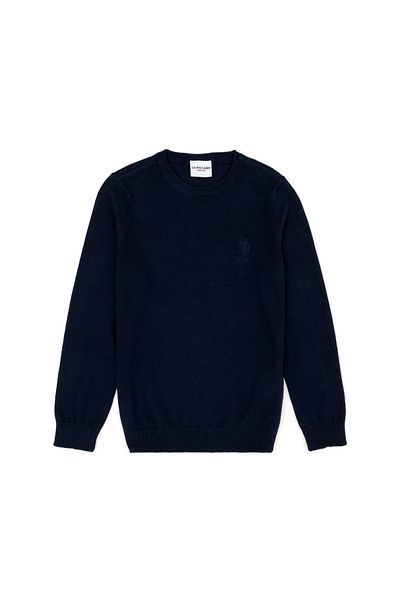 U.S. Polo Assn. Fiú sötétkék alap pulóver 50269409 -VR033