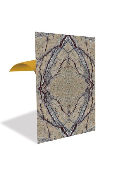 TİNK Kendinden Yapışkanlı Kırmızı Granit Desenli Pvc Panel 41x62 Cm (4 ADET) ...