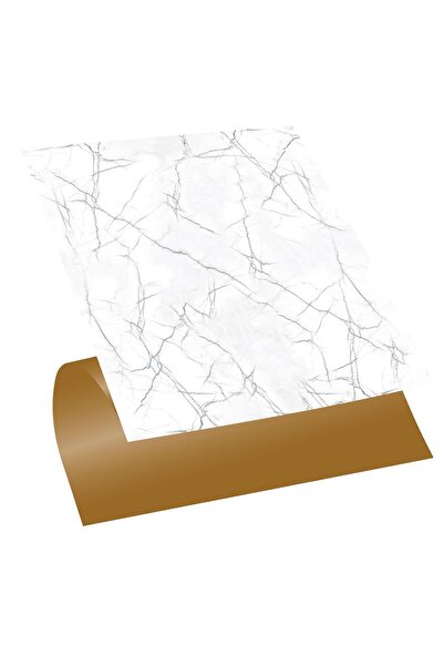 TİNK Kendinden Yapışkanlı Silver Mermer Desenli Pvc Karo 30x30 Cm (4 ADET) 0,...