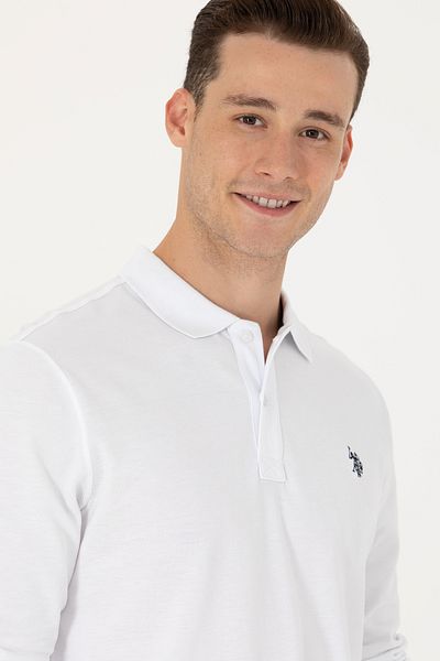 U.S. Polo Assn. Ανδρικό λευκό φούτερ - Βασικό μοντέλο 50269405 -VR013