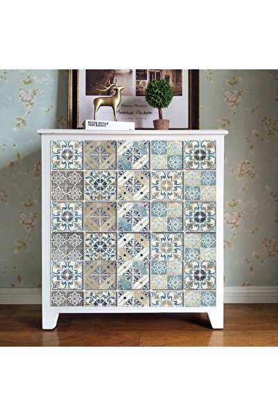 TİNK Kendinden Yapışkanlı Fas4 Desenli Pvc Karo 20x20 Cm 6'lı Paket