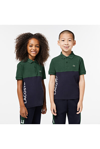 Lacoste بولو كاكي بلوك الألوان للأطفال
