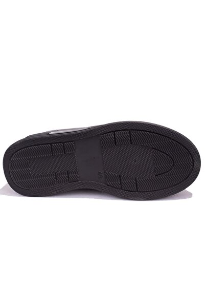 Hammer Jack Pomon 10224817 - Orthopedic Men's Black Leather Casual Shoes