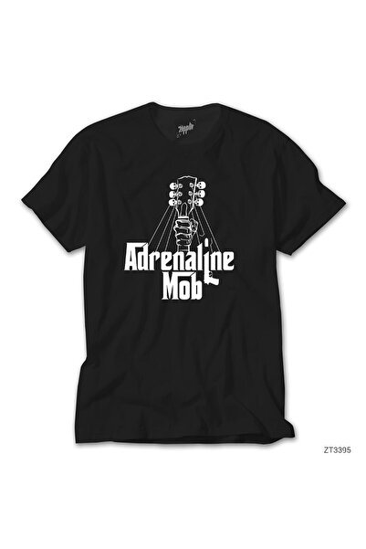 WAKHA Tricou negru Adrenaline Mob Guitar