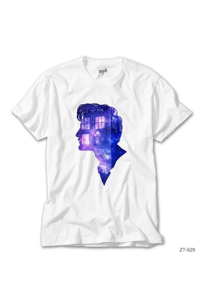 WAKHA تي شيرت دكتور هو بوليس بوكس ​​في تي شيرت أبيض اللون