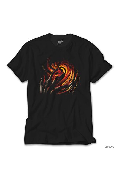 WAKHA Tricou negru Naruto Uchiha Obito