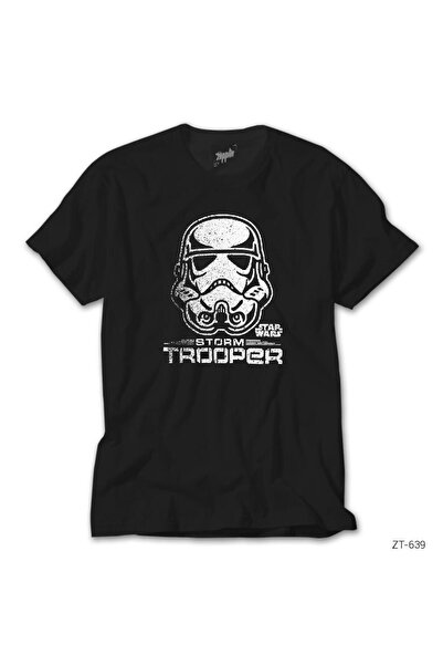WAKHA Tricou negru Star Wars Darth Storm Trooper