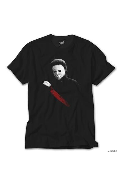 WAKHA Tricou negru Halloween Knife