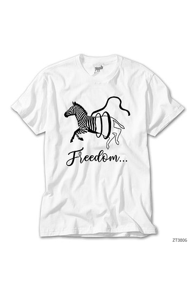 CrowsGate Freedom Zebra White t Shirt