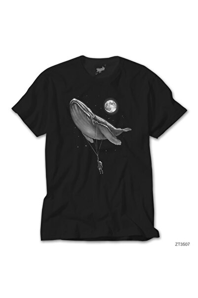 WAKHA Μπλουζάκι Φάλαινα Μαύρο