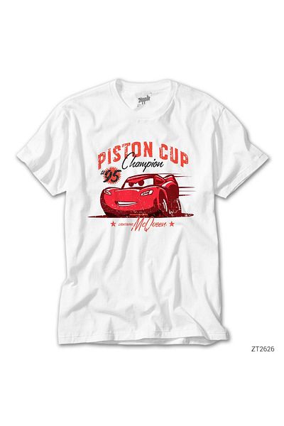 CrowsGate Cars Piston Cup White T-shirt