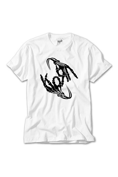 CrowsGate Korn Bone Hand White T-Shirt