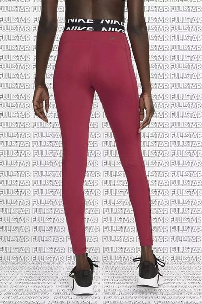 Nike Leggings grafice Bordo Pro Mid Rise - Leggings de ridicare