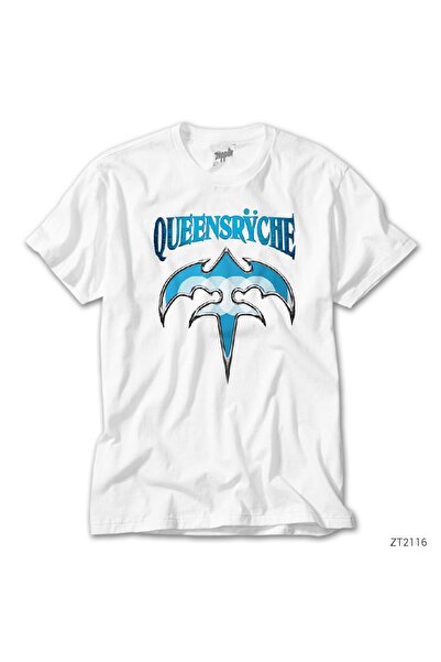 WAKHA تي شيرت كوينزريتش الأزرق الأبيض