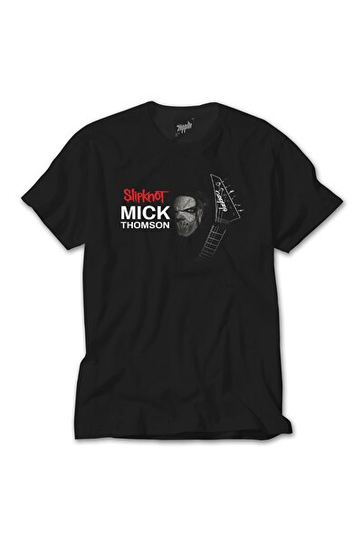 CrowsGate Μαύρο μπλουζάκι με αφίσα του Slipknot Mick Thomson